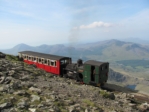 Snowdon Mountain Railway near the summit